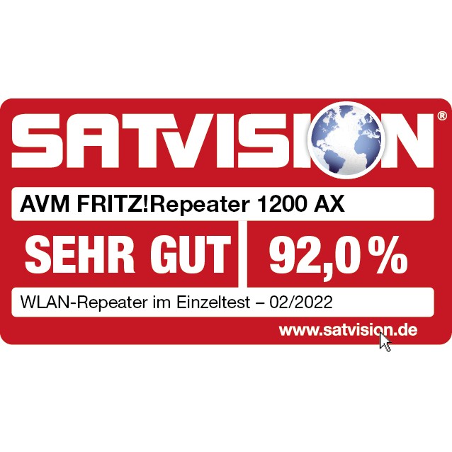 AVM FRITZ!Repeater 1200 AX Repeater - WLAN - Wifi-6