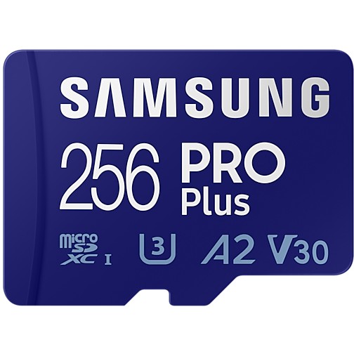 256GB Samsung PRO Plus MicroSDXC 120MB/s +Adapter