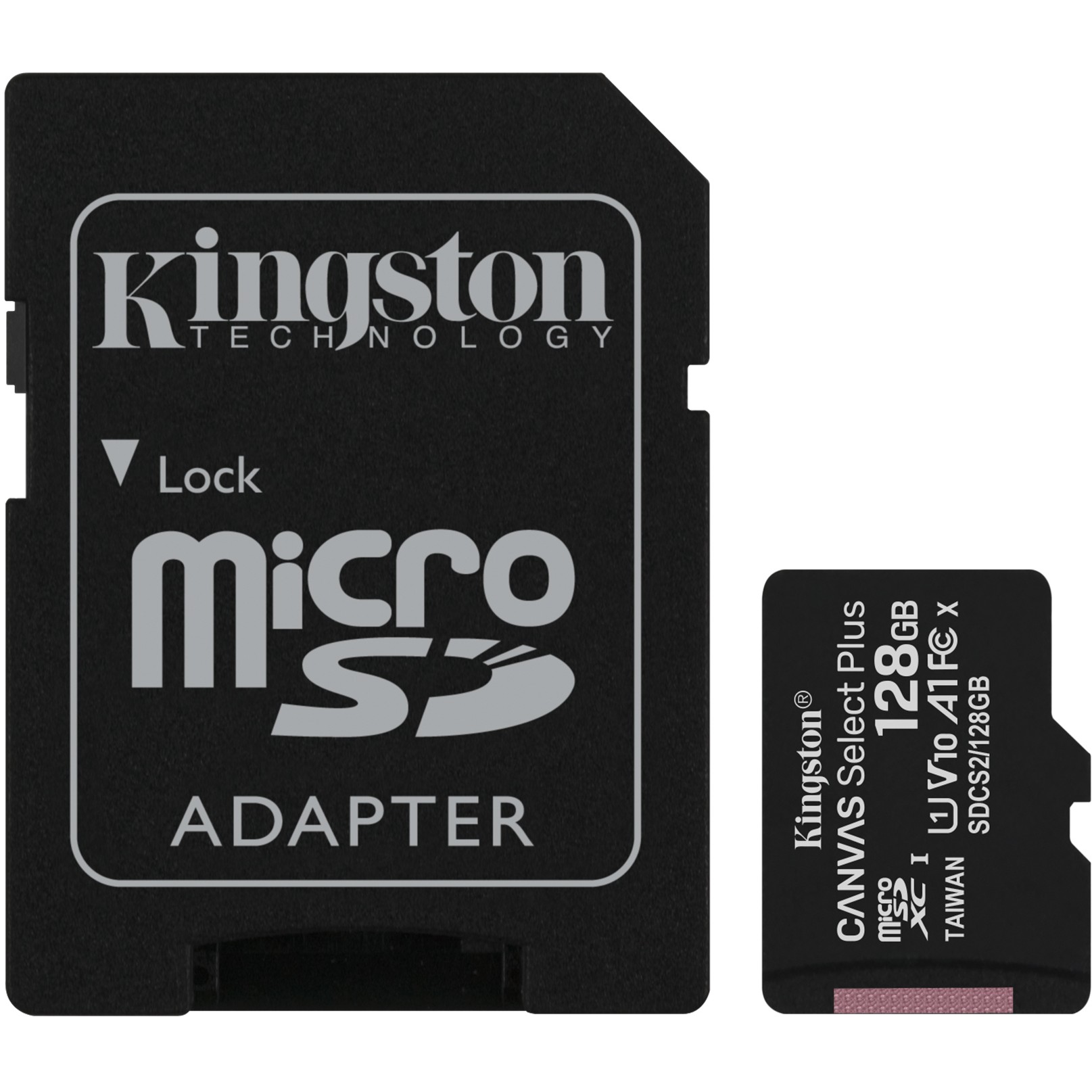 128GB Kingston Canvas Select Plus MicroSDXC 100MB/s +Adapter