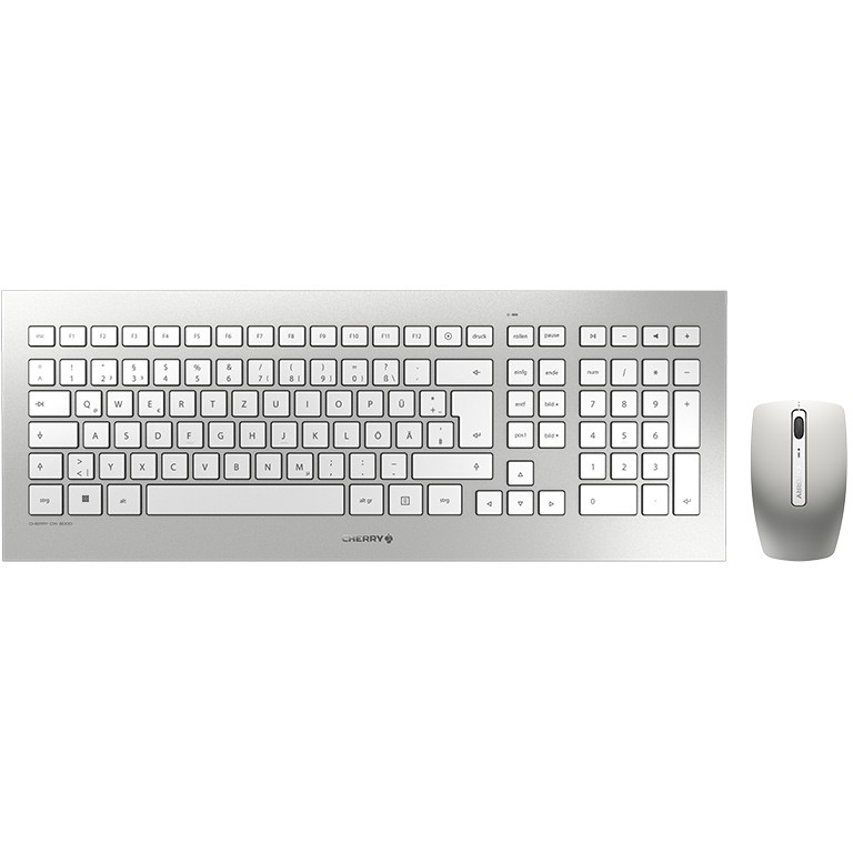 Cherry DW 8000 RF Wireless QWERTZ Deutsch Silber - white Tastatur