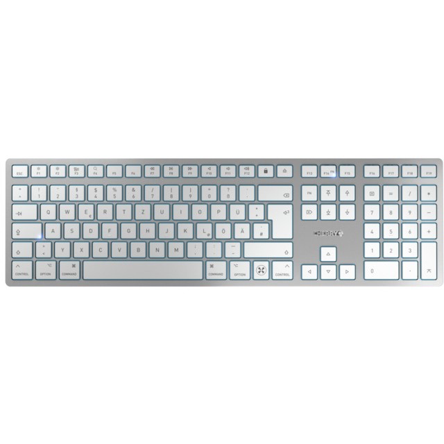Cherry KW 9100 SLIM - Tastatur-und-Maus-Set wireless QWERTZ white