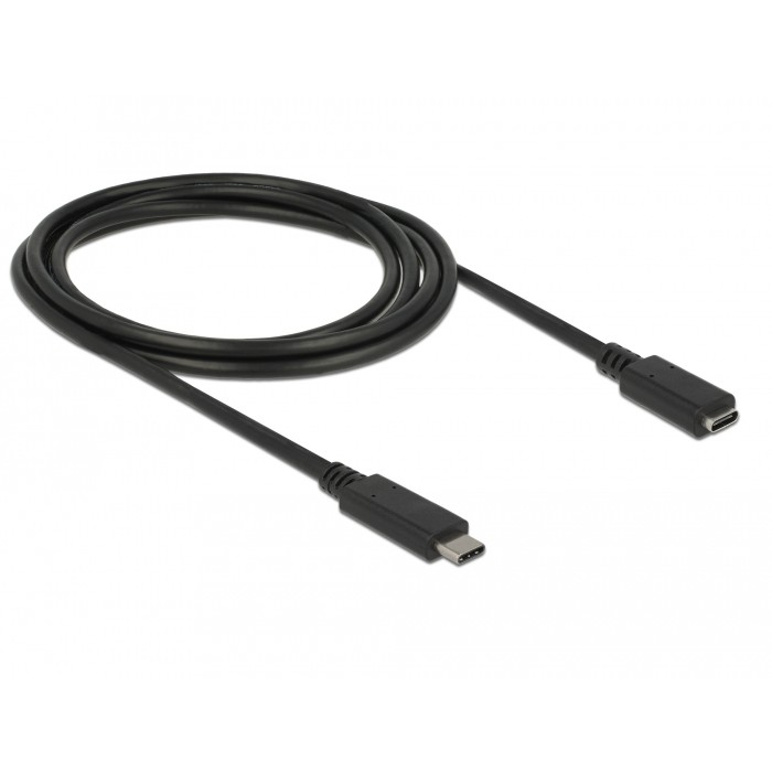 Adapter USB-C > USB-C (ST-BU) Verlängerung 2m DeLOCK Black