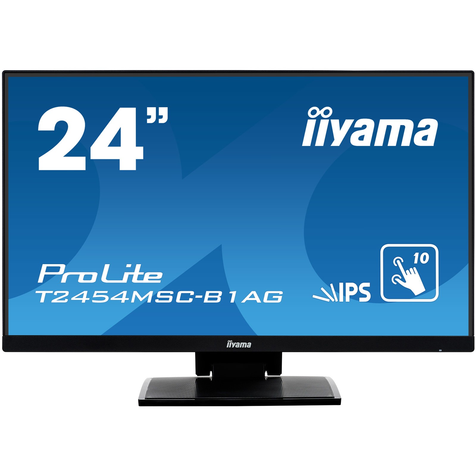 24"/60,5cm (1920x1080) iiyama ProLite T2454MSC-B1AG 16:9 5ms Touchscreen VGA USB HDMI VESA Speaker Full HD Black