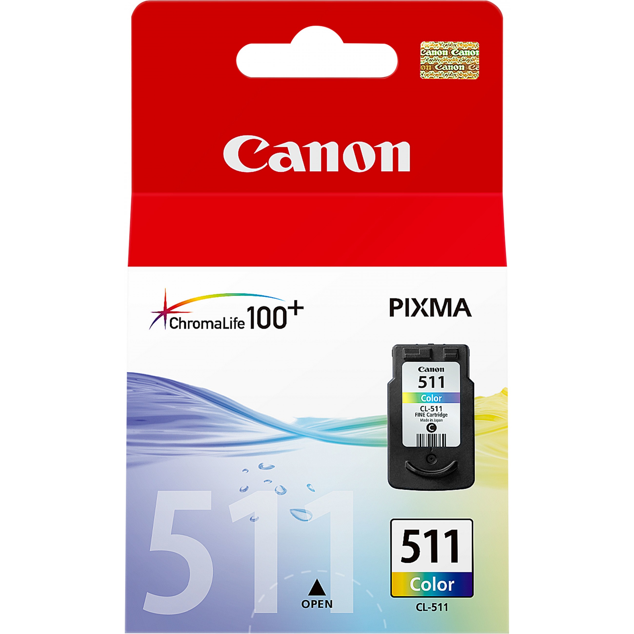 TIN Canon Tinte CL-511 2972B001 Color bis zu 244 Seiten gemäß ISO/IEC 24711