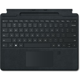 Microsoft Surface Signature Pro 8/9/X Type Cover Fingerprint AT/DE Black *NEW*