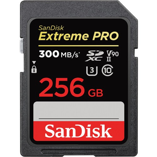 256GB SanDisk Extreme Pro Extended Capacity SDXC 300MB/s