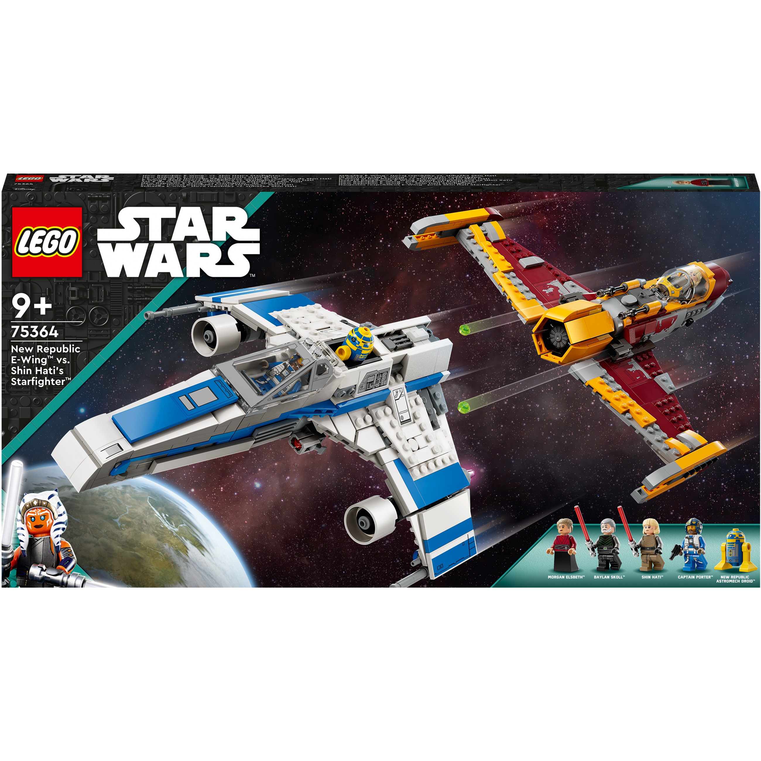 SOP LEGO Star Wars New Republic E-Wing cs. Shin Hatis Starfighter 75364