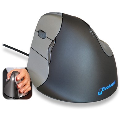 Evoluent Vertical Mouse 4 left hand/6 buttons/wired