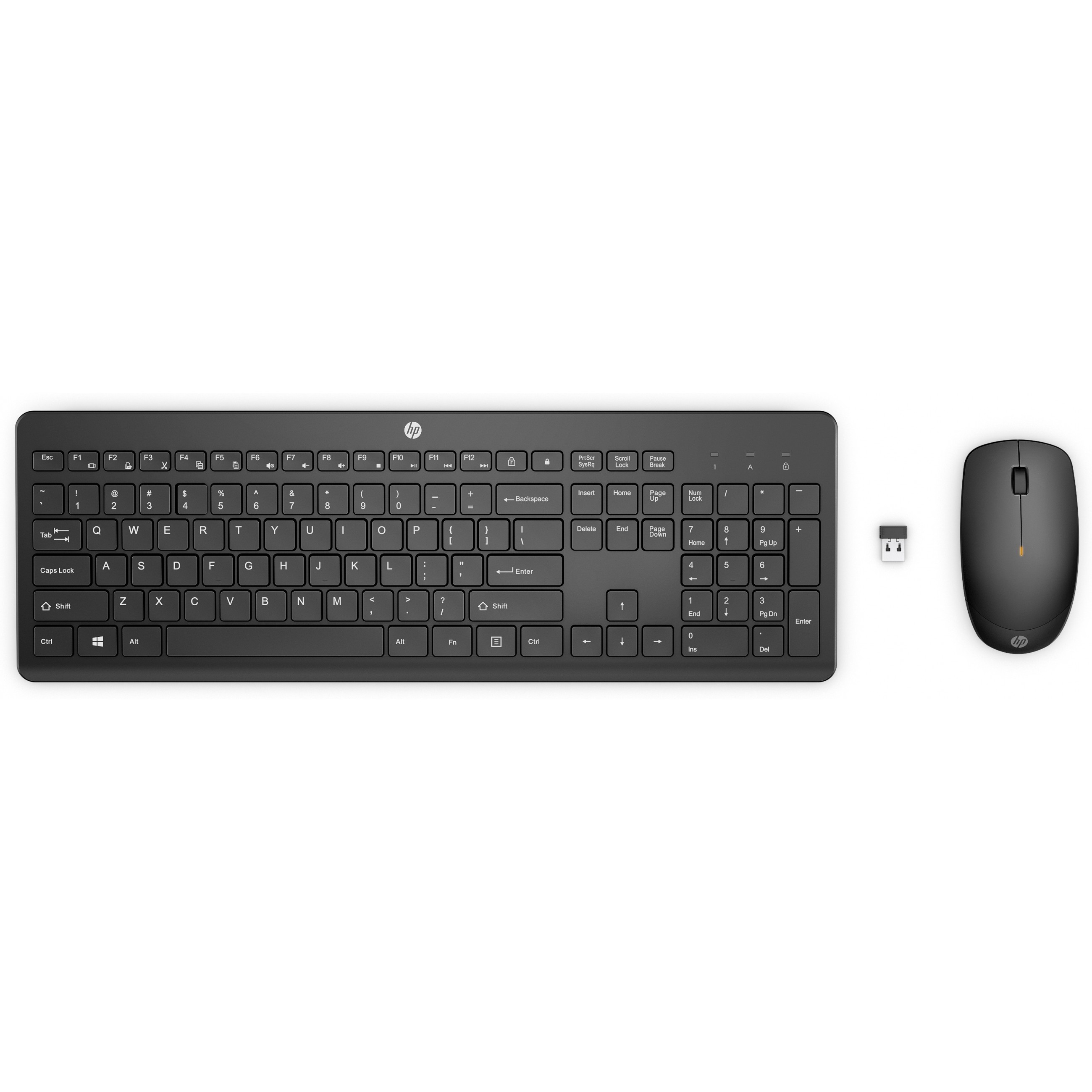 HP 235 Tastatur und Maus Set Combo Wireless black DE