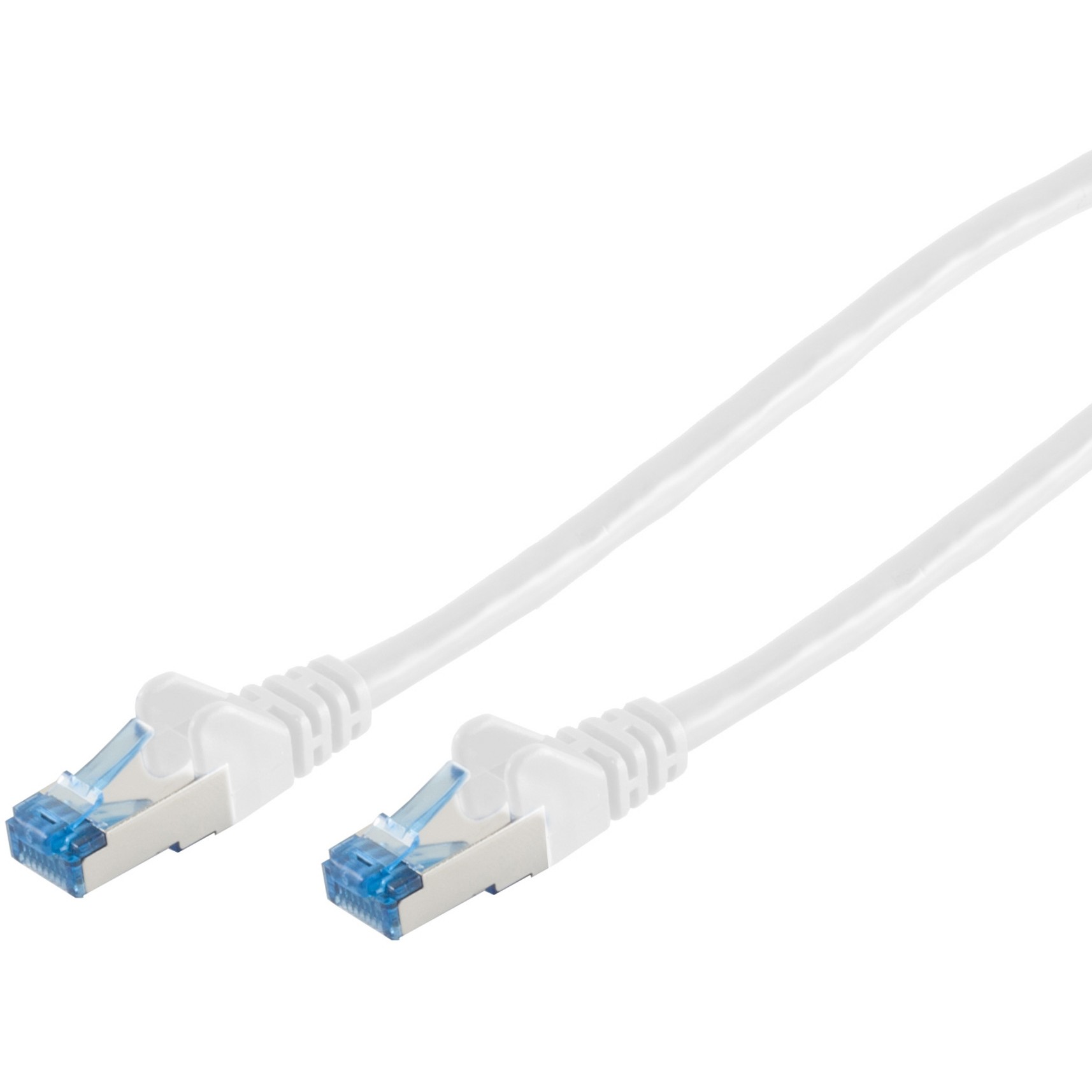 Patchkabel CAT6a RJ45 S/FTP PiMF 0,25m Weiß